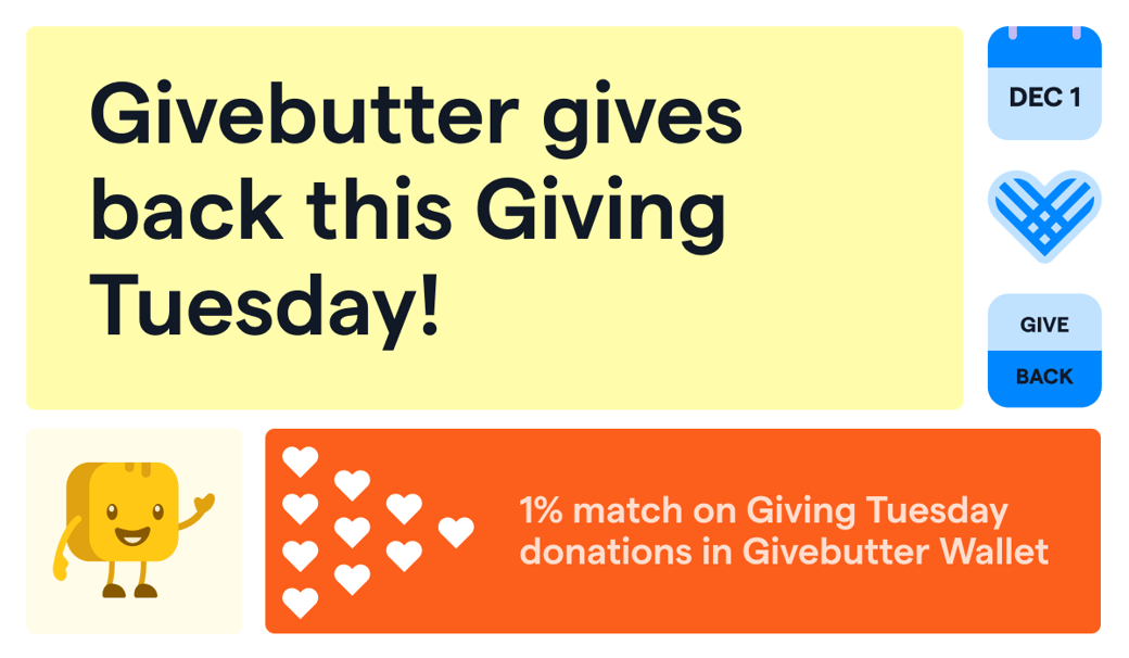 Givebutter Gives Back this Giving Tuesday